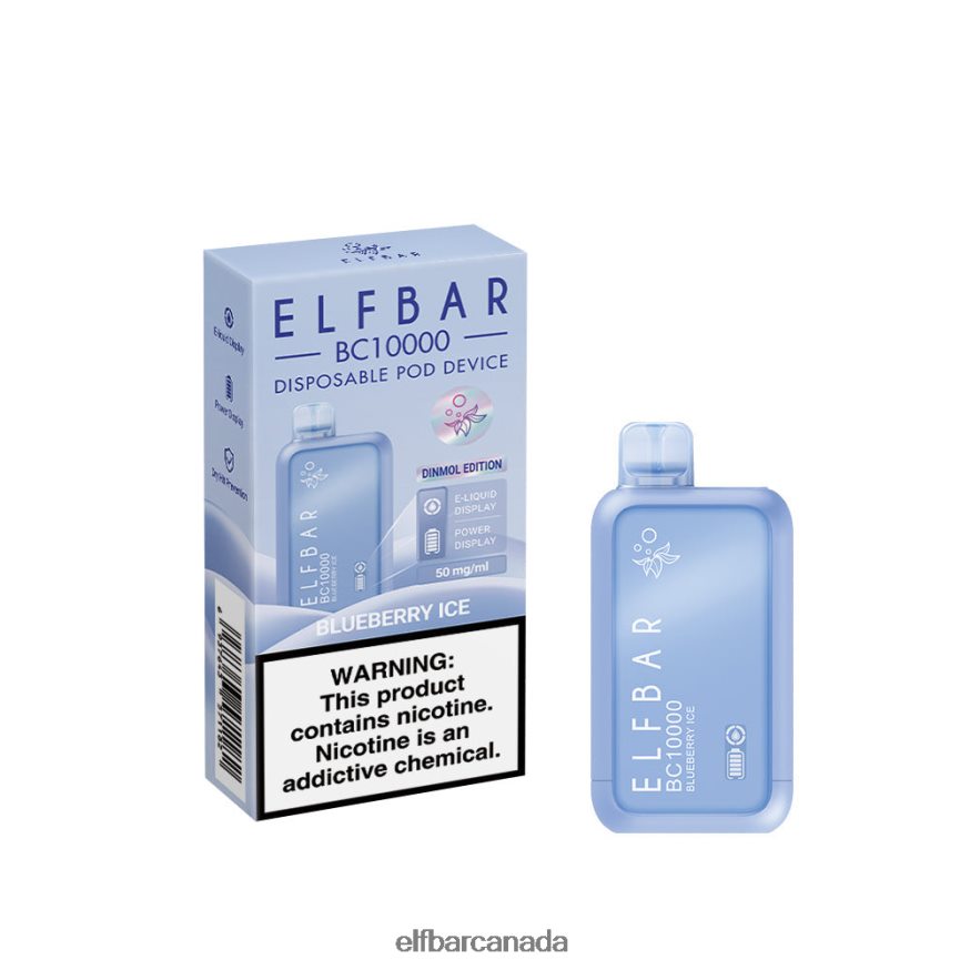 ELFBAR Best Flavor Disposable Vape BC10000 Ice Series THL6JL5 Blueberry Ice