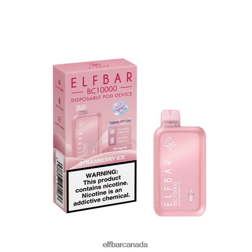 ELFBAR Best Flavor Disposable Vape BC10000 Ice Series THL6JL8 Strawberry Ice