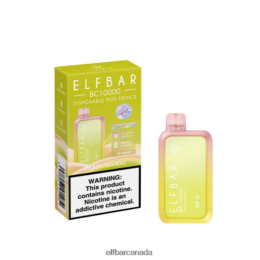 ELFBAR Best Flavor Disposable Vape BC10000 Top Sale THL6JL12 Peach Mango