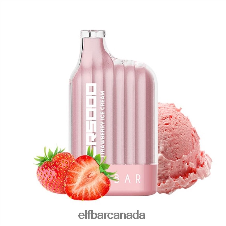 ELFBAR Best Flavor Disposable Vape CR5000 Big Sale THL6JL18 Strawberry Ice Cream
