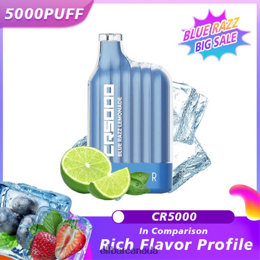 ELFBAR Best Flavor Disposable Vape CR5000 Blue Razz THL6JL19 Blue Razz Lemonade