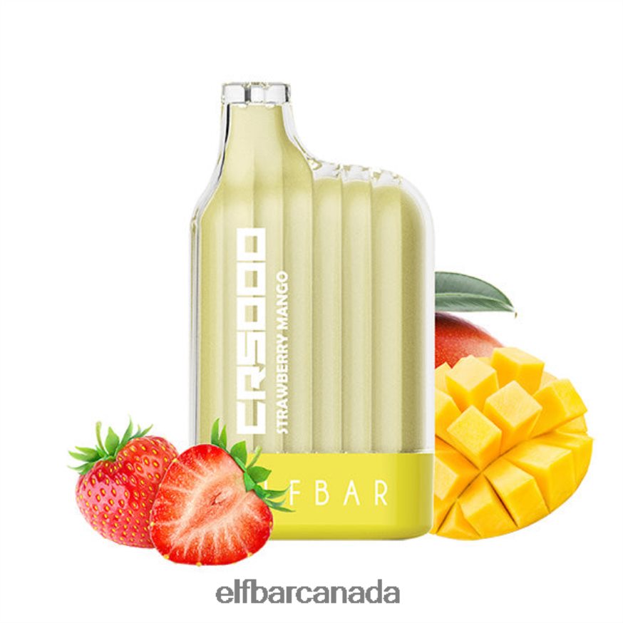 ELFBAR CR5000 Disposable Vape 5000 Puffs THL6JL33 Strawberry Mango