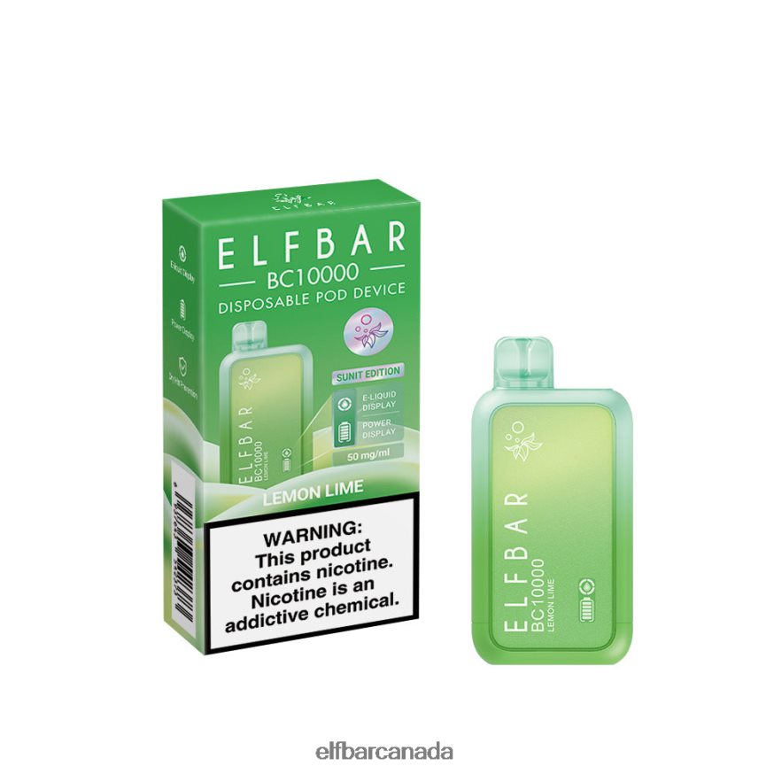 ELFBAR Disposable Vape New BC10000 10000Puffs THL6JL41 Lemon Lime