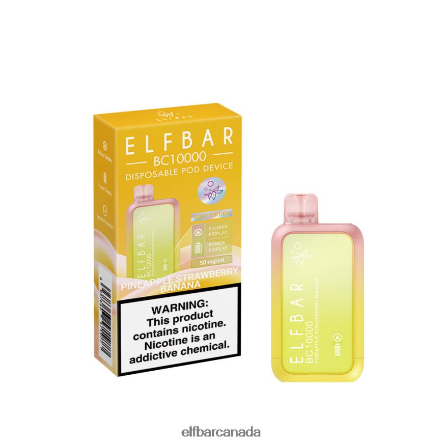 ELFBAR Disposable Vape New BC10000 10000Puffs THL6JL43 Pineapple Strawberry Banana