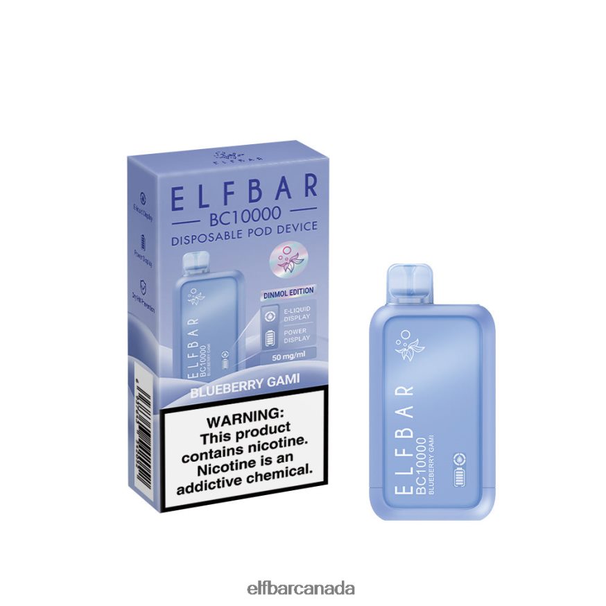 ELFBAR Disposable Vape New BC10000 10000Puffs THL6JL49 Blueberry Gami