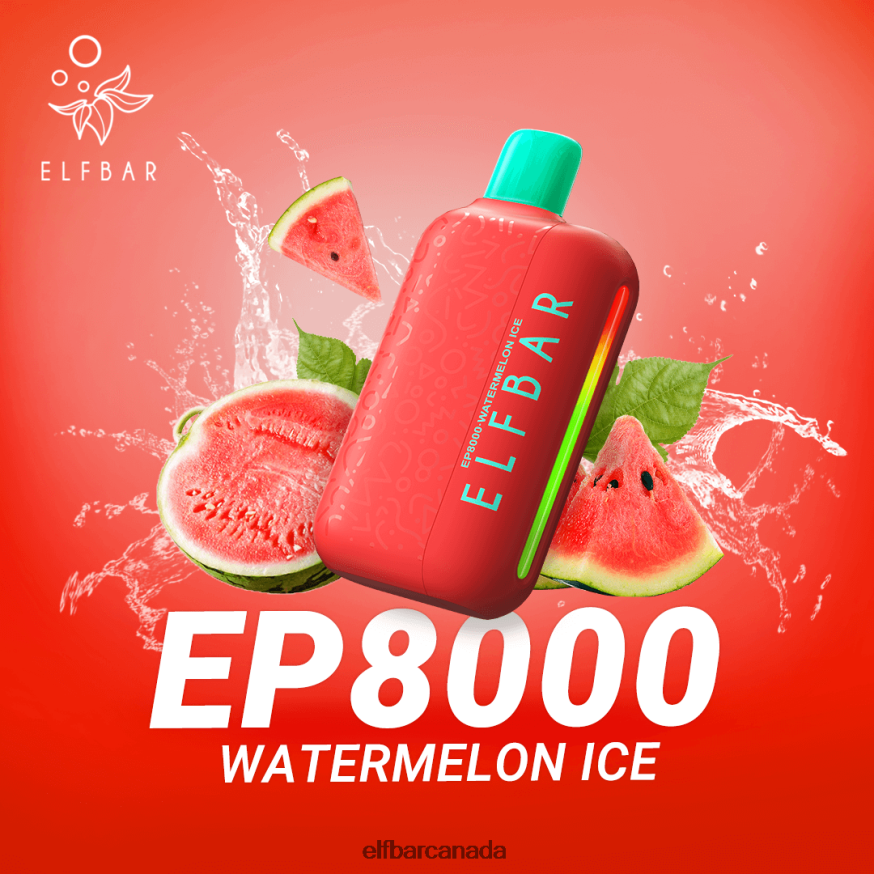 ELFBAR Disposable Vape New EP8000 Puffs THL6JL62 Watermelon Ice