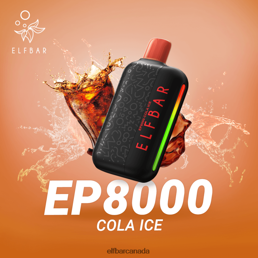 ELFBAR Disposable Vape New EP8000 Puffs THL6JL63 Cola Ice