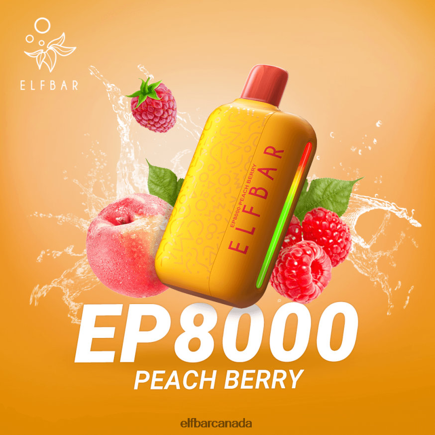 ELFBAR Disposable Vape New EP8000 Puffs THL6JL64 Peach Berry