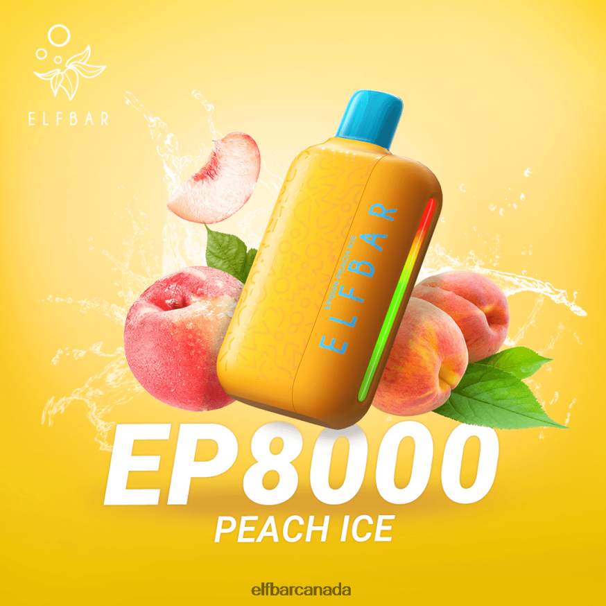 ELFBAR Disposable Vape New EP8000 Puffs THL6JL69 Peach Ice
