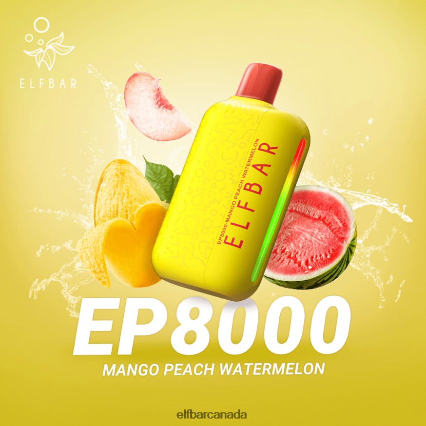 ELFBAR Disposable Vape New EP8000 Puffs THL6JL71 Mango Peach Watermelon