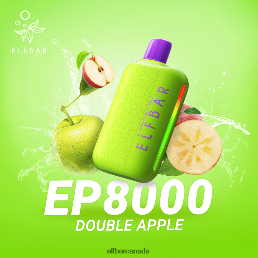 ELFBAR Disposable Vape New EP8000 Puffs THL6JL72 Double Apple