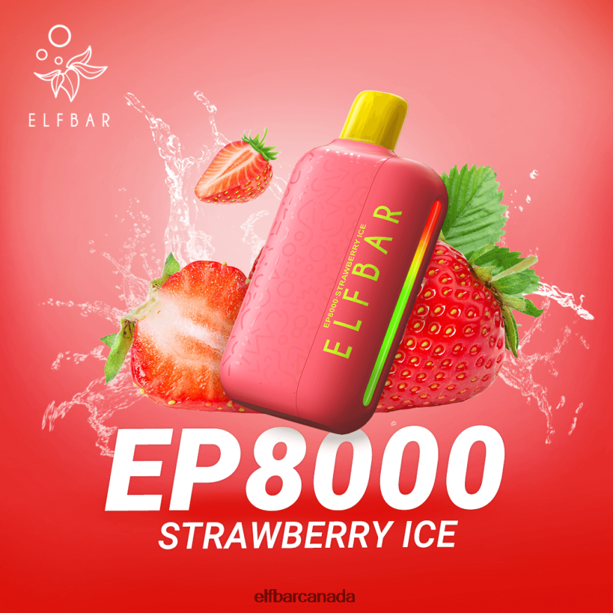 ELFBAR Disposable Vape New EP8000 Puffs THL6JL76 Strawberry Ice