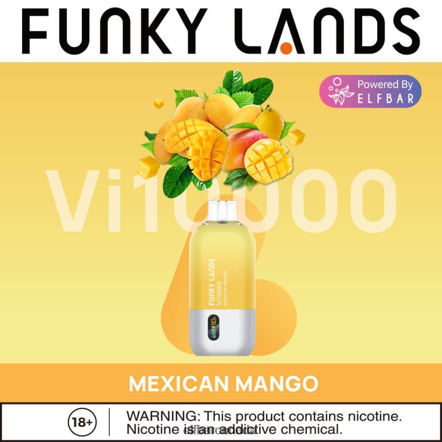 ELFBAR Funky Lands Disposable Vape Vi10000 Puffs THL6JL166 Mexican Mango