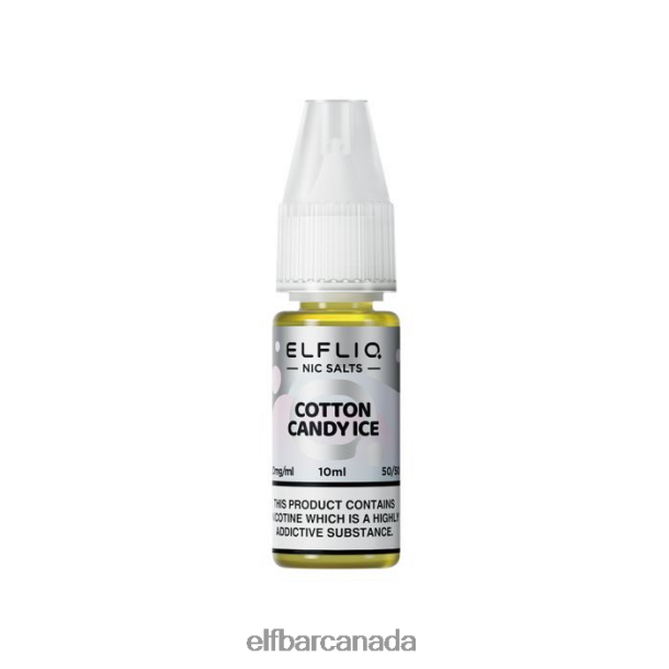 ELFBAR ELFLIQ Cotton Candy Ice Nic Salts - 10ml-10 mg/ml6R282H213