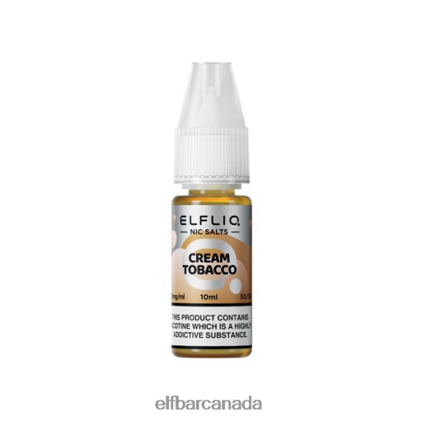 ELFBAR ELFLIQ Cream Tobacco Nic Salts -10ml-10 mg/ml6R282H211