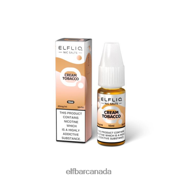 ELFBAR ELFLIQ Cream Tobacco Nic Salts -10ml-20 mg/ml6R282H212