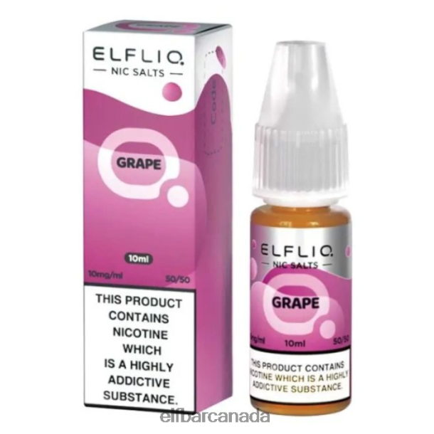 ELFBAR ElfLiq Nic Salts - Grape - 10ml-10 mg/ml6R282H191
