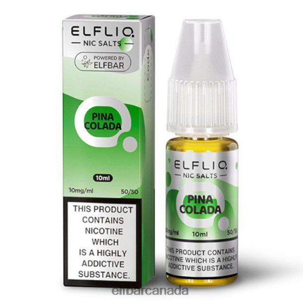 ELFBAR ElfLiq Nic Salts - Pina Colada - 10ml-10 mg/ml6R282H175