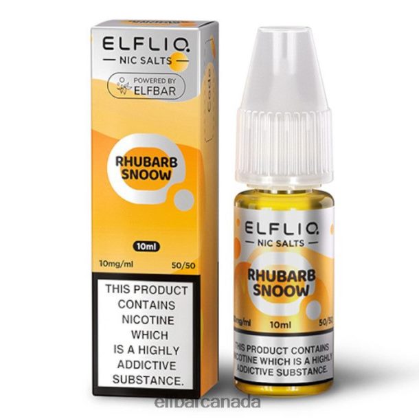 ELFBAR ElfLiq Nic Salts - Rhubarb Snoow - 10ml-10 mg/ml6R282H171