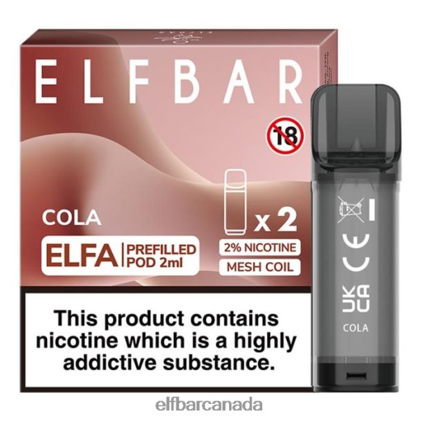 ELFBAR Elfa Pre-Filled Pod - 2ml - 20mg (2 Pack) Cola 6R282H109