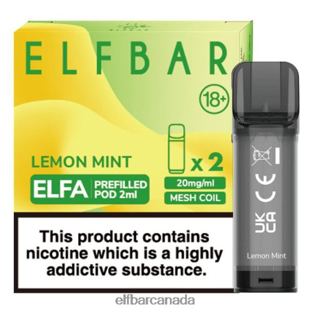 ELFBAR Elfa Pre-Filled Pod - 2ml - 20mg (2 Pack) Lemon Mint 6R282H110