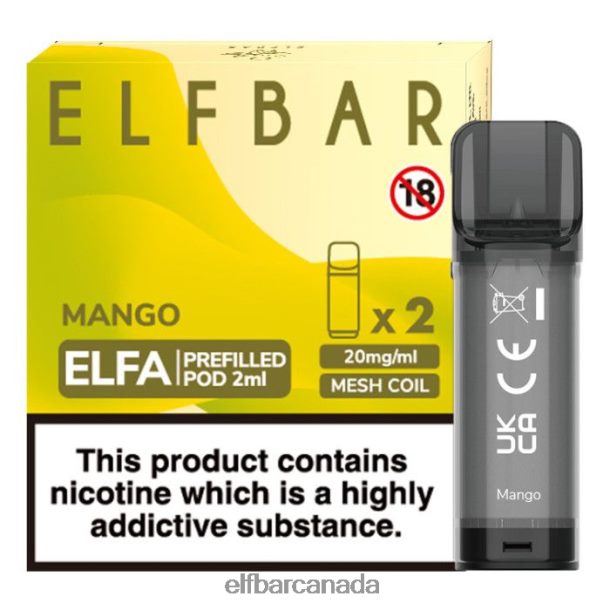ELFBAR Elfa Pre-Filled Pod - 2ml - 20mg (2 Pack) Mango 6R282H118