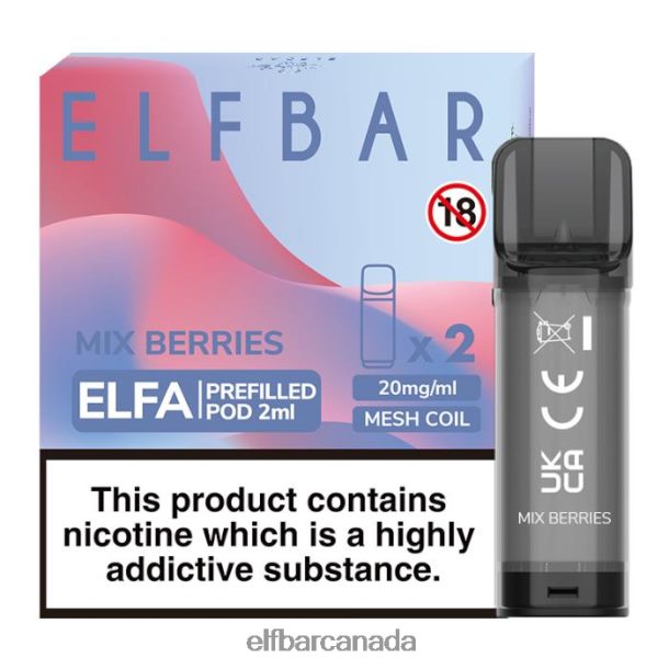 ELFBAR Elfa Pre-Filled Pod - 2ml - 20mg (2 Pack) Mix Berries 6R282H132