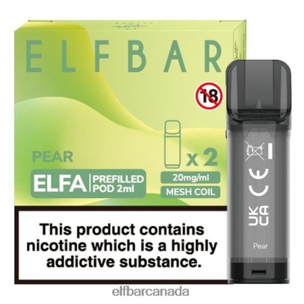 ELFBAR Elfa Pre-Filled Pod - 2ml - 20mg (2 Pack) Pear 6R282H123