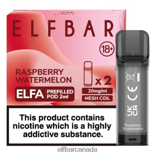 ELFBAR Elfa Pre-Filled Pod - 2ml - 20mg (2 Pack) Raspberry Watermelon 6R282H122
