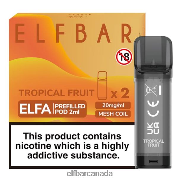 ELFBAR Elfa Pre-Filled Pod - 2ml - 20mg (2 Pack) Tropical Fruit 6R282H120