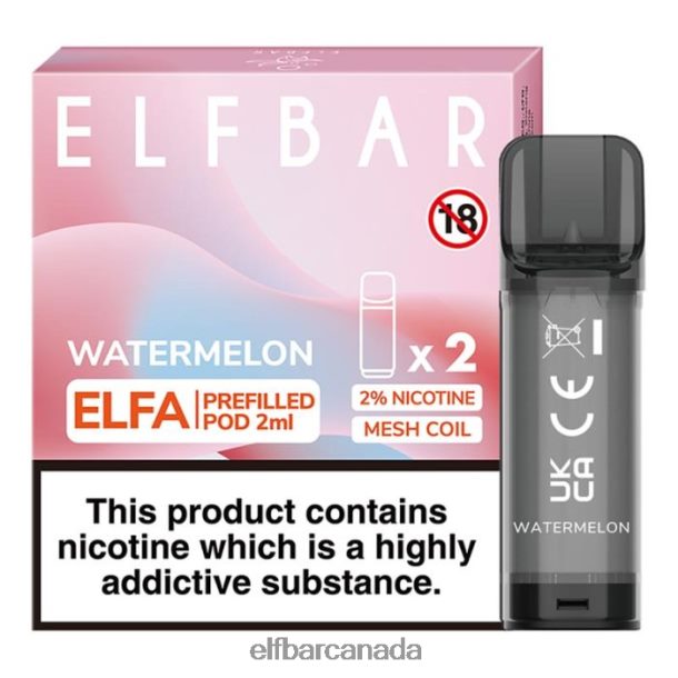 ELFBAR Elfa Pre-Filled Pod - 2ml - 20mg (2 Pack) Watermelon 6R282H108