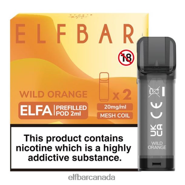 ELFBAR Elfa Pre-Filled Pod - 2ml - 20mg (2 Pack) Wild Orange 6R282H133
