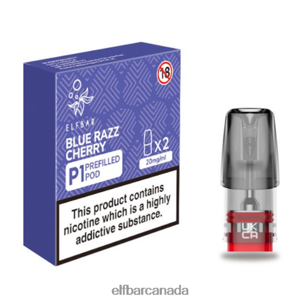 ELFBAR Mate 500 P1 Pre-Filled Pods - 20mg (2 Pack) Blue Razz Cherry6R282H165