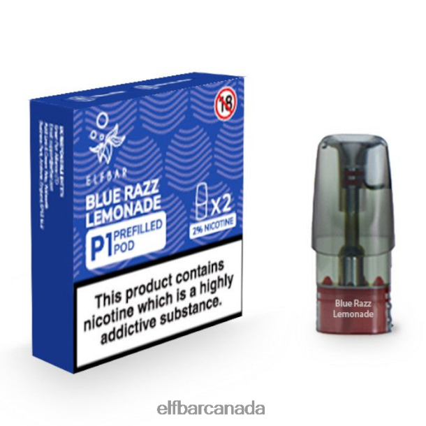 ELFBAR Mate 500 P1 Pre-Filled Pods - 20mg (2 Pack) Blue Razz Lemonade 6R282H154
