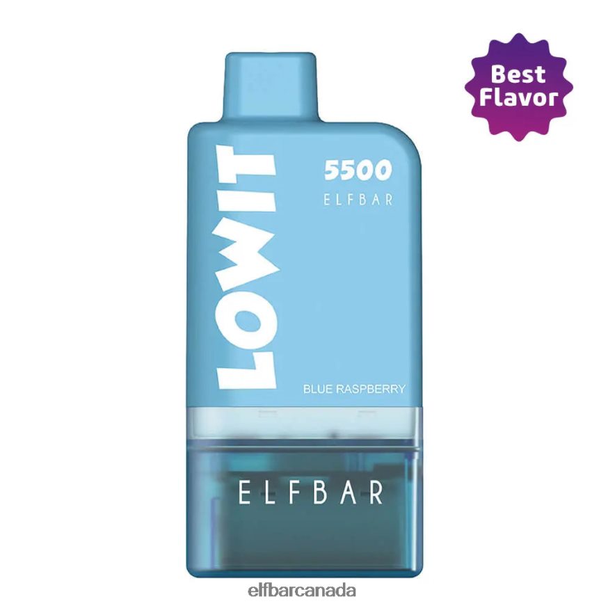 ELFBAR Prefilled Pod Kit LOWIT 5500 2%Nic Blue Raspberry THL6JL134 Blue Raspberry+Blue Battery